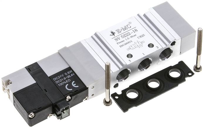 Magnetventil für S2V, 5/2-Wege Impulsventil (bistabil) Typ SV 5222-18