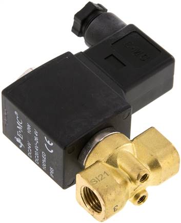 2/2-Wege Messing-Magnetventil G 1/4" 12 V= Eco (NC)