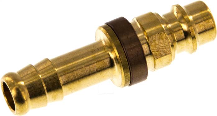 Kupplungsstecker (NW7,2) 9 (3/8")mm Schlauch, braun, Dreieck 12,5 mm