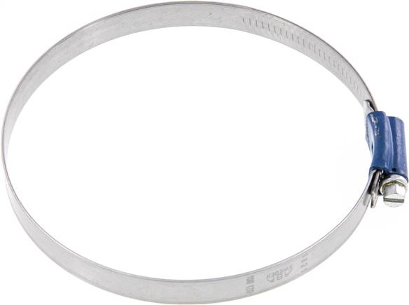 12mm Schlauchschelle 100 - 120mm, Stahl verzinkt (W1) (ABA)