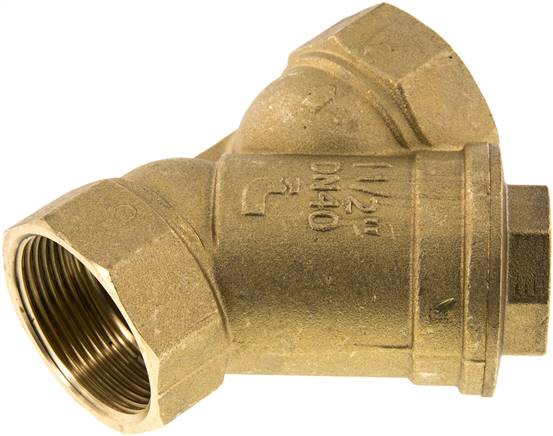 Schmutzfänger G 1-1/2", -0,99 bis 20bar, Messing, Typ F