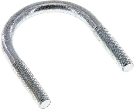 Rundstahlbügel, M 8, 42,4mm, Stahl verzinkt