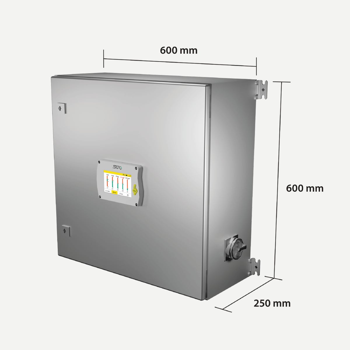 S606-I Atemluftqualitäts-Analysator, stationär, mit Öldampfsensor, Wandgehäuse
