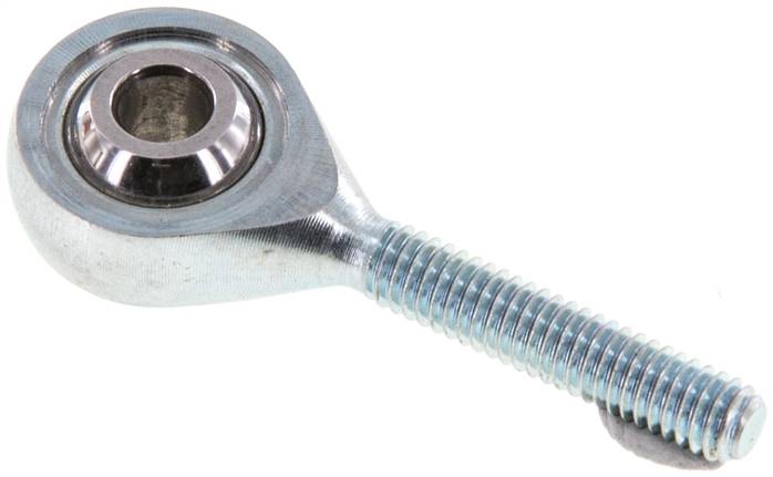 Gelenkkopf, Außengewinde M 4, Stahl verzinkt