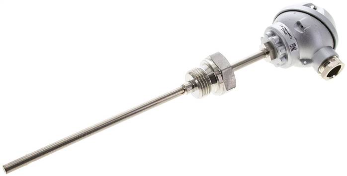 Widerstandsthermometer Pt100 (2-Leiter), G1/2"-6x150mm, mit kurzem Halsrohr