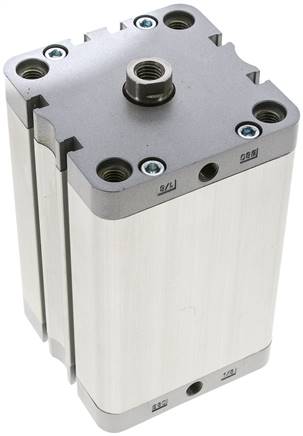 ISO 21287-Zylinder, doppeltw., Kolben 80mm, Hub 100mm, Kolbenstange mit IG