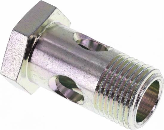 Hohlschraube 1-fach, G 1/2", Stahl verzinkt