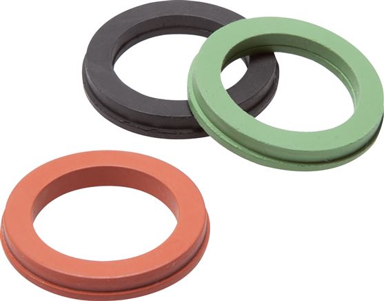 Sicherheits-Kompressorkupplung Ersatzdichtung TFEP, rot 42mm