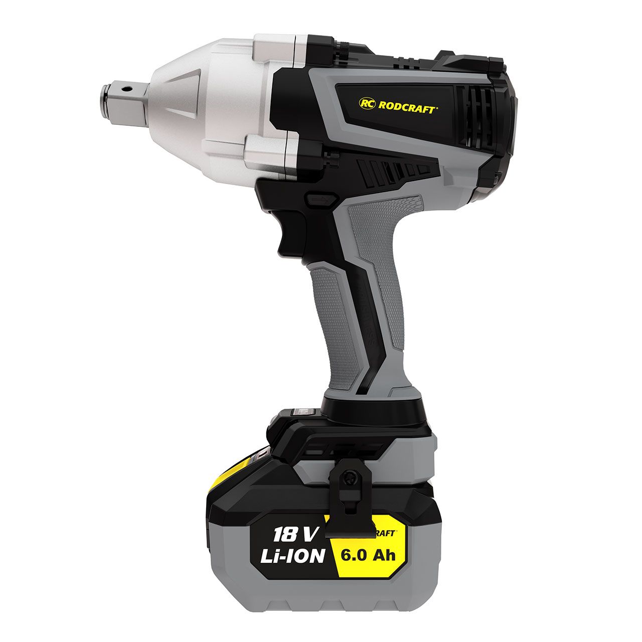 Rodcraft RC9087K6 Akku-Schlagschrauber, Vierkant 3/4 Zoll, max. Lösemoment 1500 Nm, inkl. 2x 6 Ah Akku, Ladegerät und Stofftasche