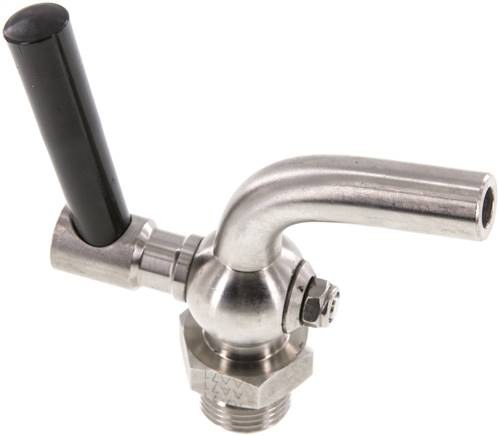 Edelstahl-Ablasshahn G 1/2", PN 6