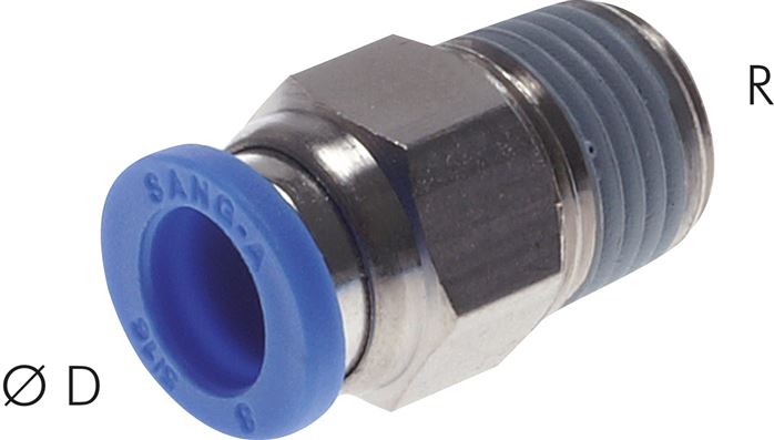 Gerader Steckanschluss R 3/8"-16mm, IQS-Standard