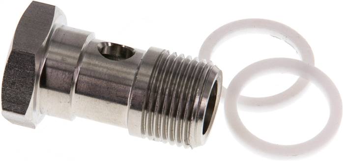 Hohlschraube für IQS-Ringstücke, G 3/8", Edelstahl