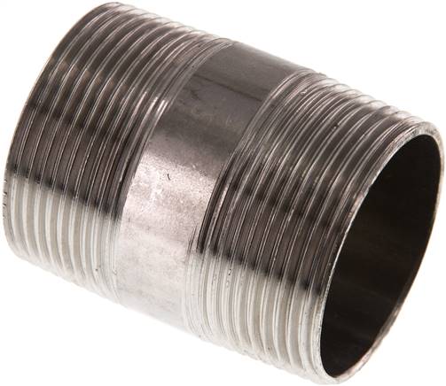 Rohrdoppelnippel R 1-1/2"-60mm, 1.4571