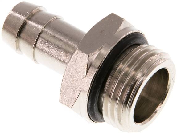 Gewindetülle mit O-Ring G 1/2"-12mm, Messing vernickelt