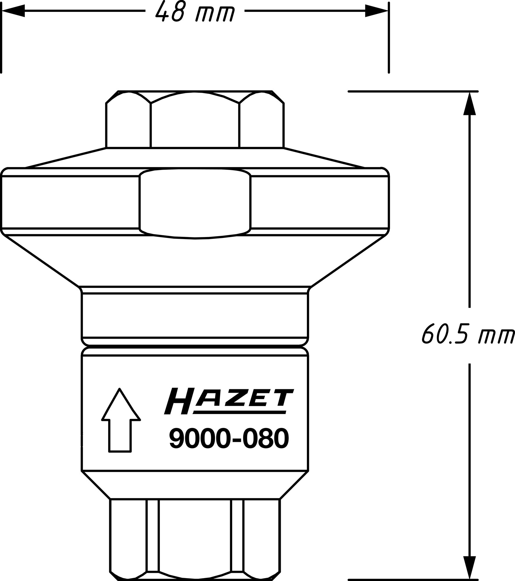 HAZET Druckluft-Minderer 9000-080