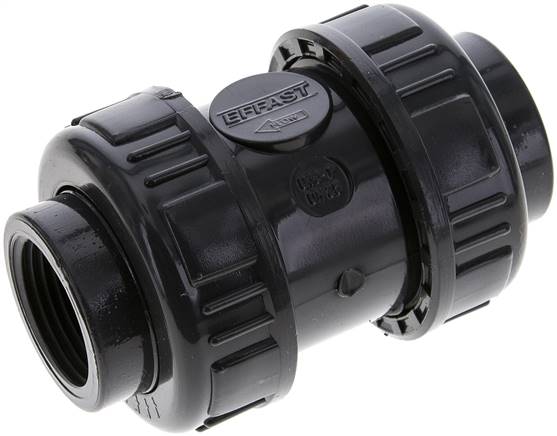 Rückschlagventil, PVC-U / EPDM, Rp 1"
