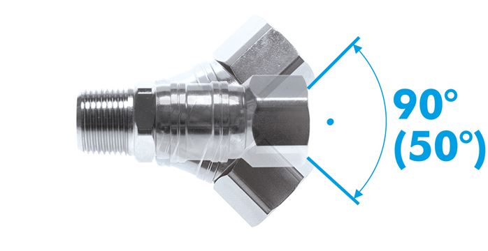 Drehgelenk G 1/4"-Kupplungsstecker NW 7,2