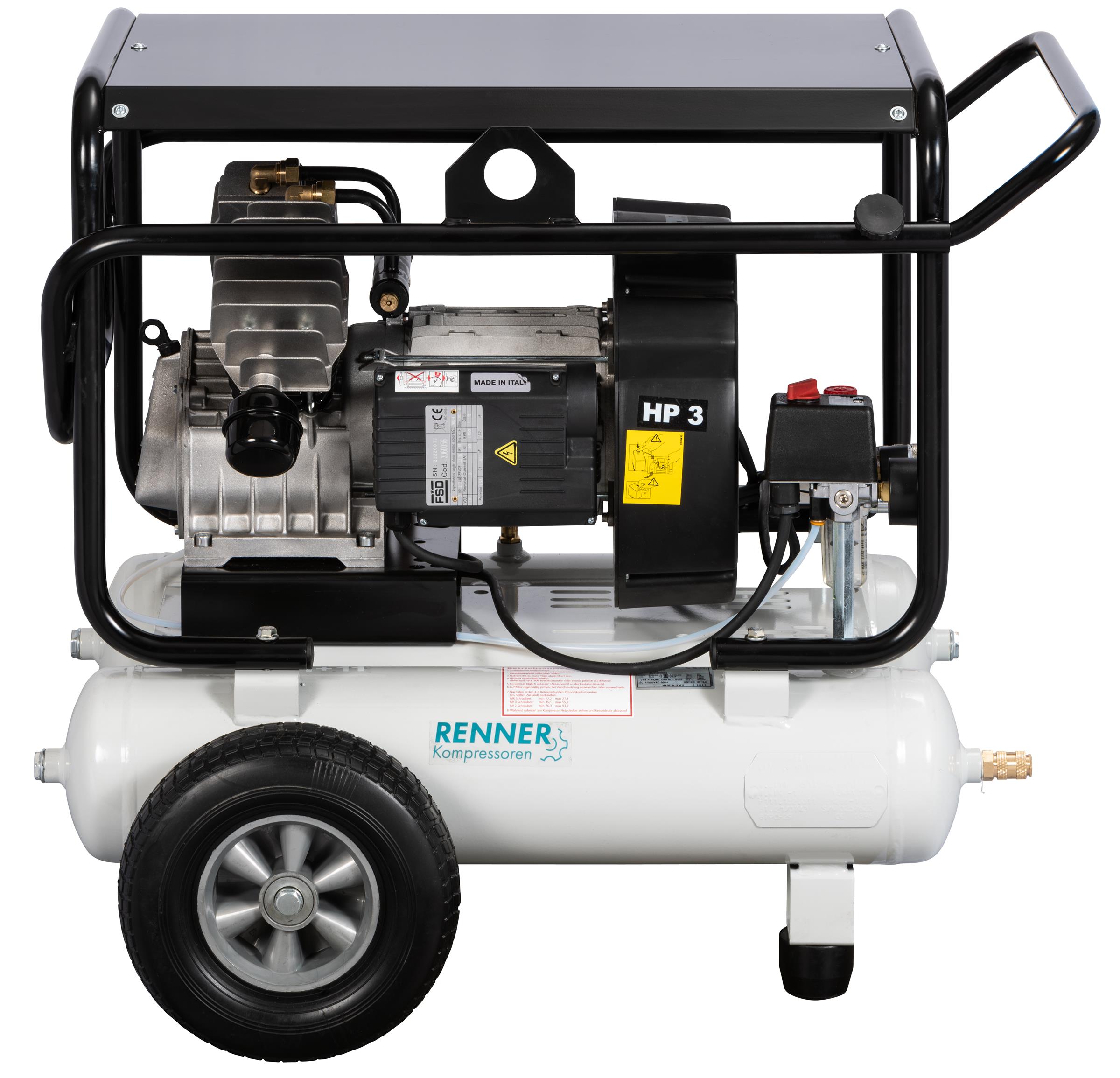 RENNER REKO 350W/22 mobiler Kolbenkompressor (ersetzt REKO 320W/24)