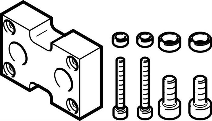FESTO DHAA-G-Q11-25-B8-40 (1731735) Adapterbausatz
