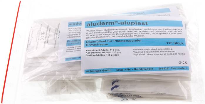 115-teiliges, Nachfüllset, aluderm-aluplast