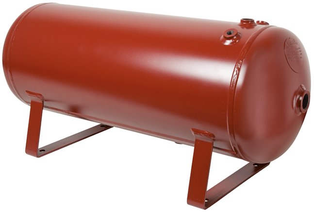 Druckluftbehälter 50 lt, 16 bar, Stahl lackiert, AD 2000, Resedagrün (RAL 6011)