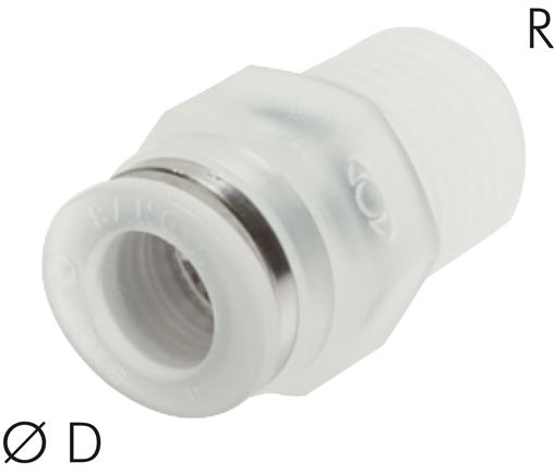Gerader Steckanschluss R 1/4"-4mm, IQS-PP