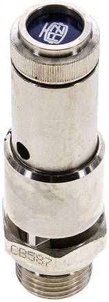 TÜV-Sicherheitsventil G 1/2" (DN10), 3,00 bar, Messing vernickelt