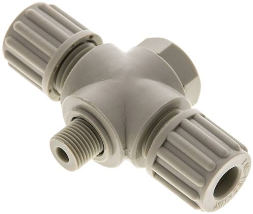 T-Verschraubung G 1/8"-8x6mm, Polypropylen, Hohlschraube