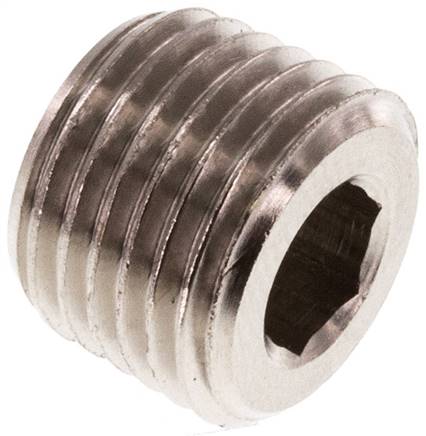 Verschlussstopfen Innenskt. R 1/4", Messing vernickelt