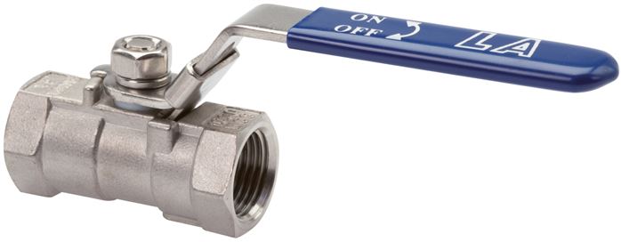 1-teiliger Edelstahl-Kugelhahn, G 2", 0 bis 63bar