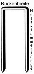 Prebena Heftklammern Z25CDNKHA