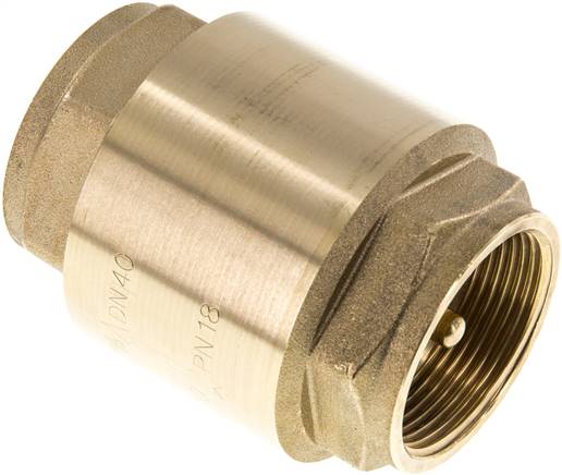 Rückschlagventil (Vakuum), G 1-1/2", PN 18, Messing