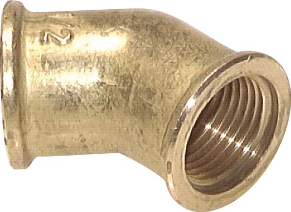 45°-Winkel G 1" (IG), Messing