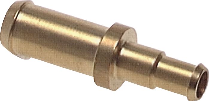 Gerader Steckanschluss 3mm-2mm innen, Messing