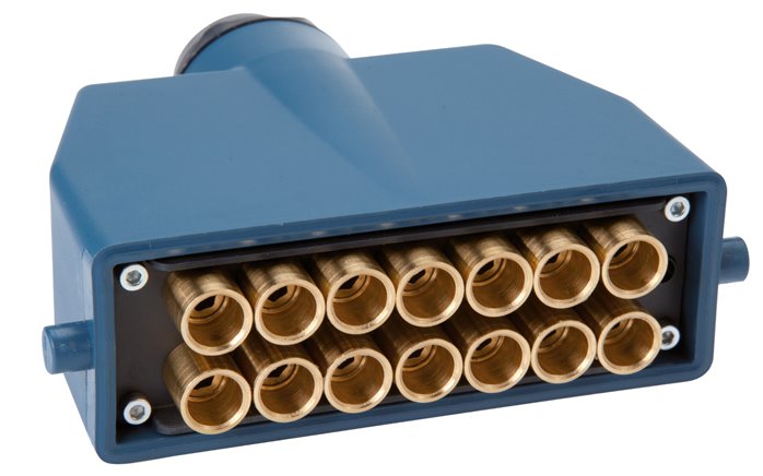 Mehrfachkupplung 14x 6mm Schl.,komplett Stecker & Muffe