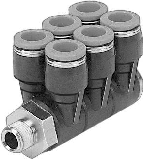 FESTO QSLV6-1/8-8 (153244) Mehrfachverteiler