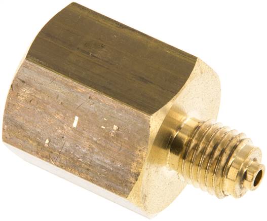 Manom.-Reduzierung M 12x1,5(AG)-G 1/2"(IG). Messing, 41mm