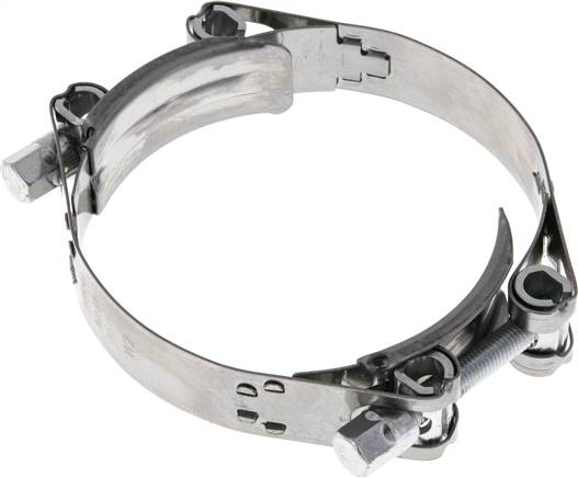 Gelenkbolzenschelle 2-teilig, 83 - 91 mm, 1.4016 (W2)