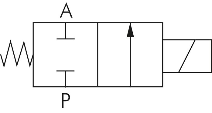 2/2-Wege Vakuumventil (NC), G 3/4", -0,9 bis 1bar, 230 V AC