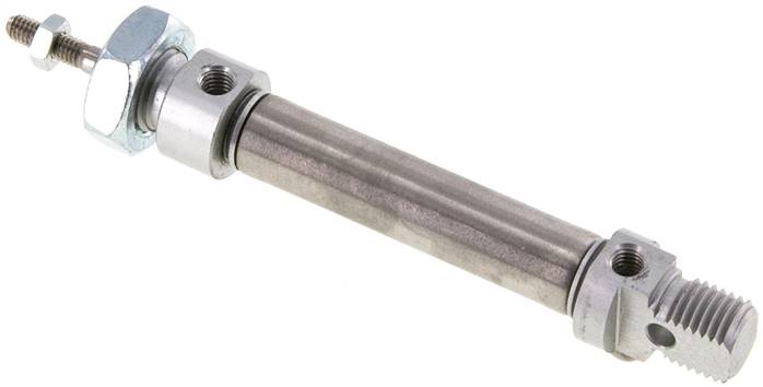 ISO 6432-Zylinder, doppeltwirkend, Kolben 10mm,Hub 25mm