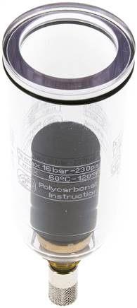 STANDARD Kunststoffbehälter f. Filter, Standard 1, Kondensatablass automatisch (drucklos geschlossen)