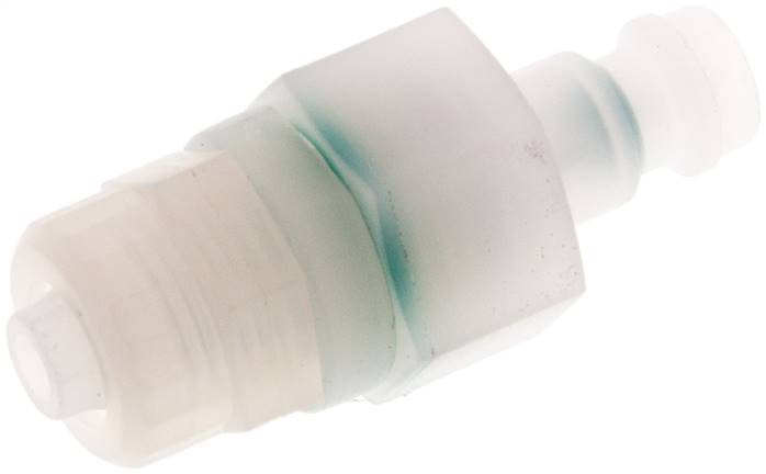 Kupplungsstecker (NW5) 8x6mm Schlauch, PVDF, beidseitig absperrend
