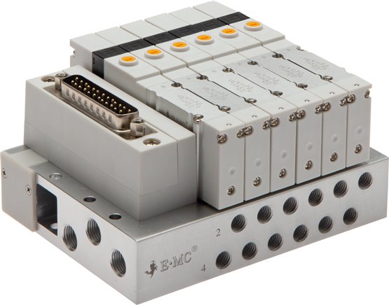 Ventilterminal 8x5/2-Wege, IO-Link, M 5 an Grundplatte (seitlich)