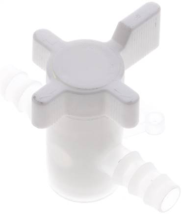 Labor-Schlauchhahn (PVDF), 10 mm