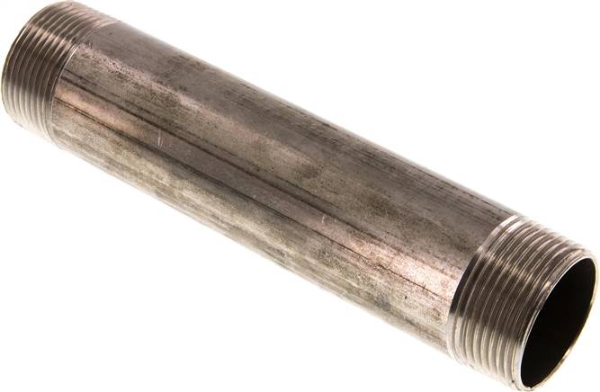 Rohrdoppelnippel R 1-1/4"-180mm, 1.4571