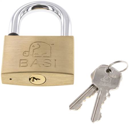 Vorhangschloss Größe 60 mit 2 Schlüsseln gleichschließend mit Schließung A