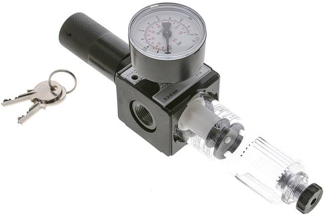 MULTIFIX Filterregler, abschließbar (E 11), G 3/8", 0,2 - 6bar, Baureihe 1