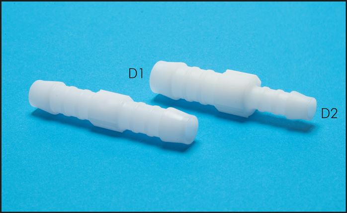 Schlauchverbindungsrohr 5mm-5mm, POM