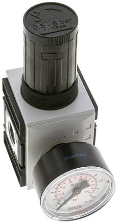 FUTURA Druckregler, G 3/8", 0,5 - 8bar, mit durchgehender Druckversorgung