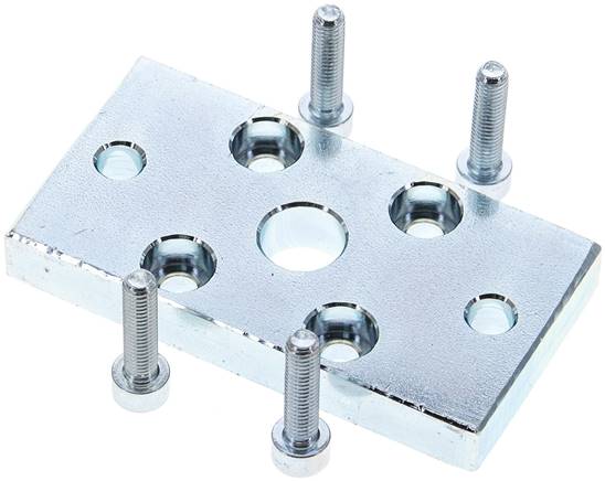 Flanschbefestigung f. Kompaktzylinder 25 mm